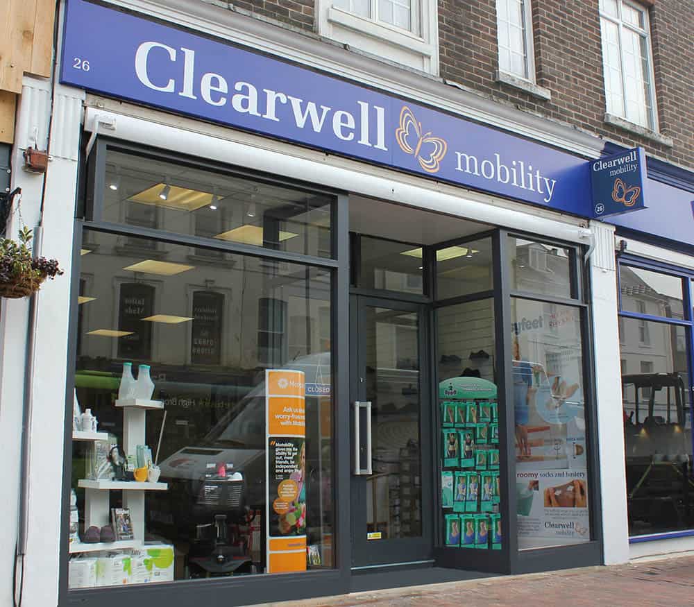 Clearwell mobility shop front