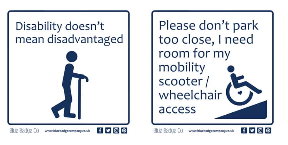 blue badge company new sticker range disability