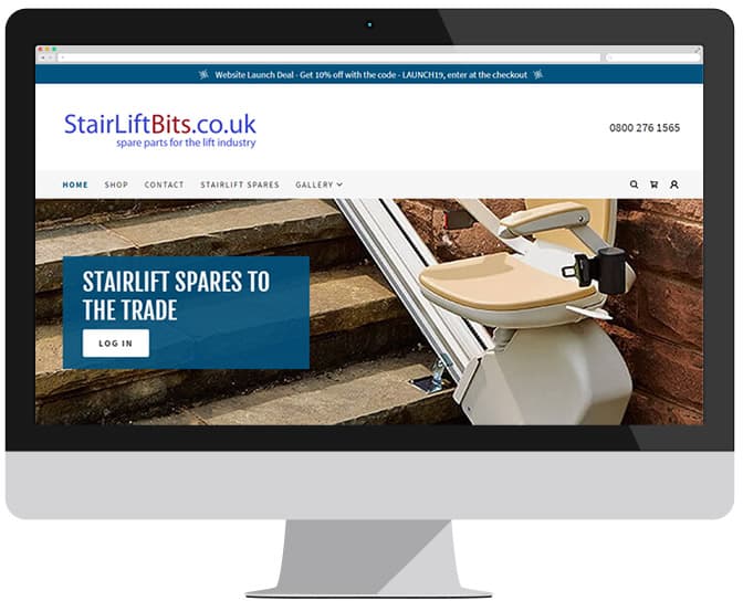 stairliftbits website for the mobility trade