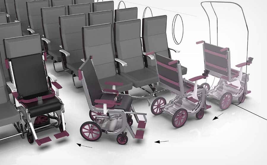 Row 1 Airport Wheelchair System three