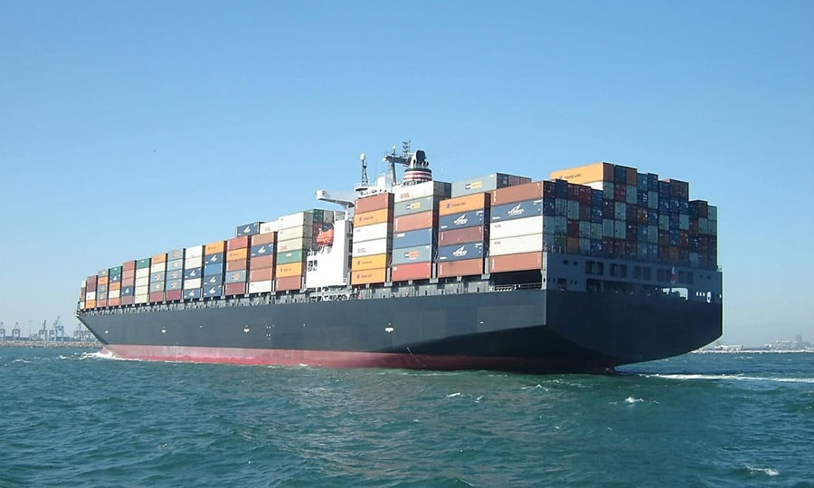 Export container ship
