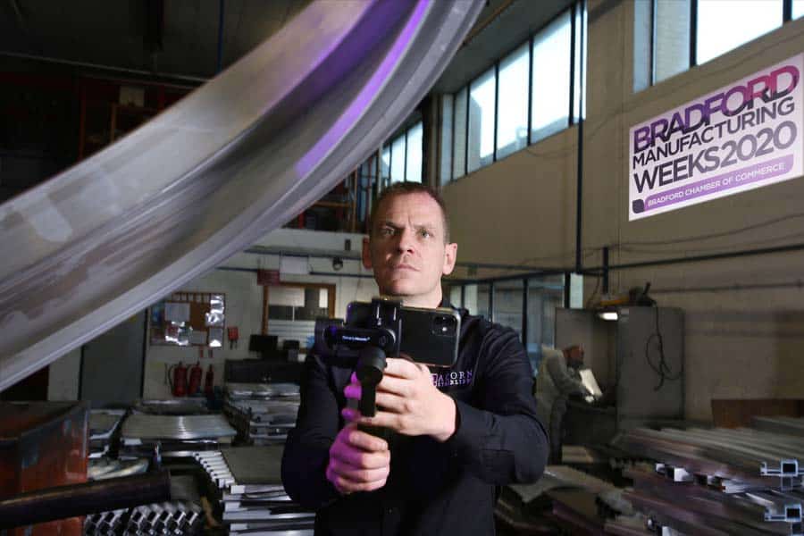 Acorn Stairlifts Manufacturing Manager Andrew Longthorne, whose video helped launch this year’s online Bradford Manufacturing Weeks