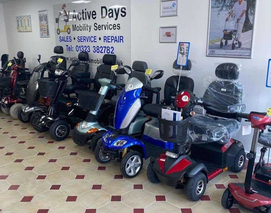 Scooters at Active Days Mobility