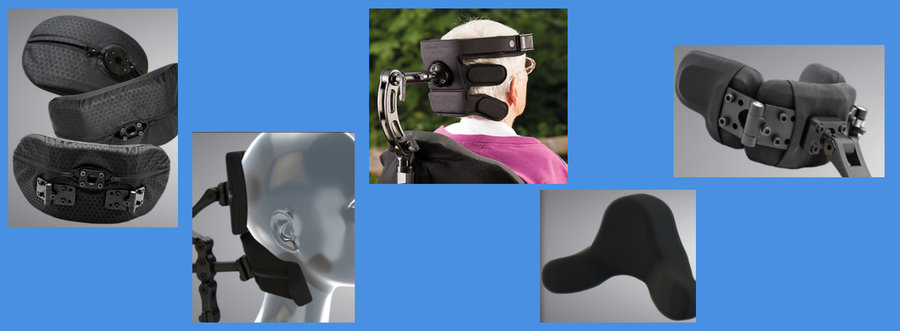Figure 2. From simple head rest pads to more complex head supports