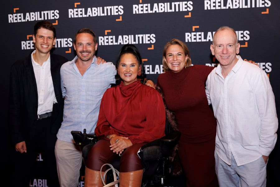 Elan Shucker, Global VP Programme Partnerships, BBC Studios, Cara Yar Khan- Strategist, Social Impact, Storytelling, Advisory & Public–Private Partnerships, Katy Talikowska - CEO at The Valuable 500 Isaac Zablocki - Co-Founder & Chief Executive Officer of REELABILITES.