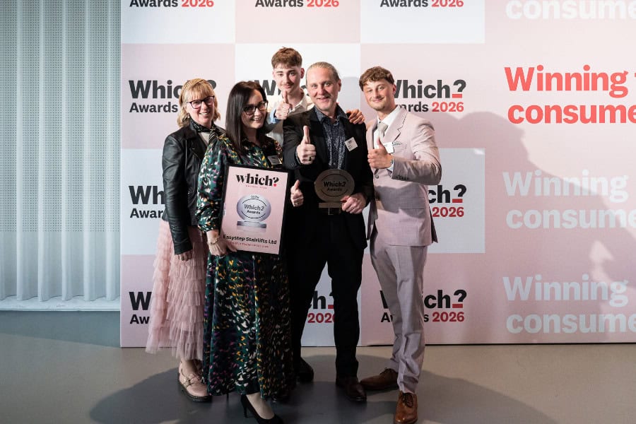Easystep Stairlifts received the Which? Trusted Trader of the Year award