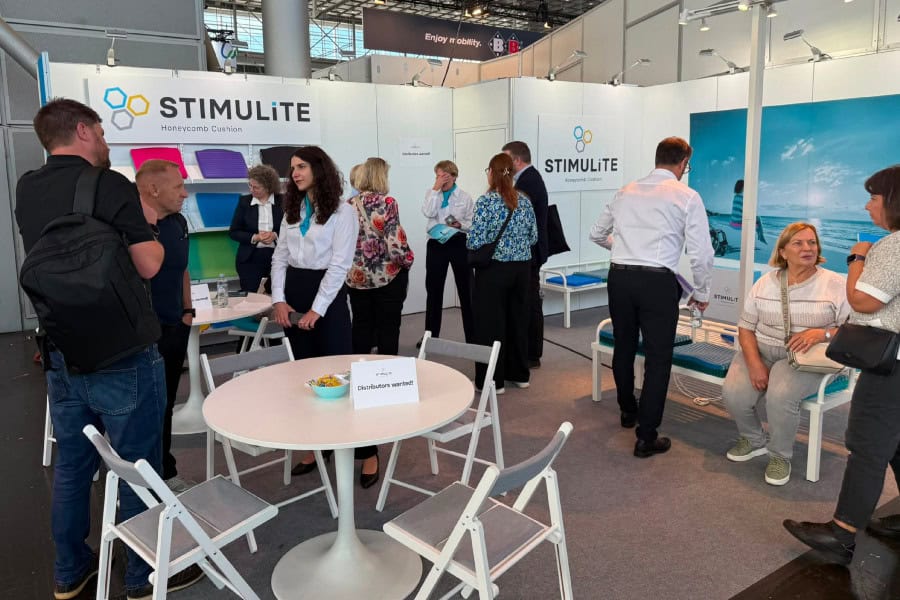 Stimulite AB, the new company behind the well-known Stimulite wheelchair cushions, exhibiting at REHACARE in Düsseldorf