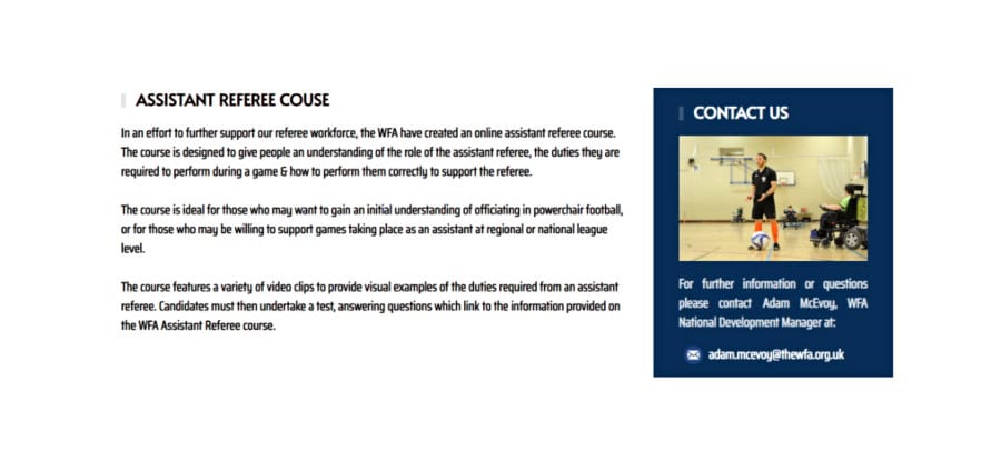 WFA launches e-learning platform with AJM Healthcare to boost powerchair football participation